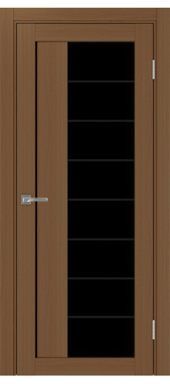 Турин_524АСС.22 молдинг алюм.чёрн.60  Орех NL (стекло: LACчерный)