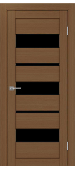 Турин_526АППmax.122 молдинг алюм.чёрн.40  Орех NL (стекло: LACчерный)