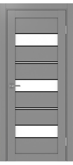 Турин_526АППmax.122 молдинг алюм.чёрн.40  Серый (стекло: LACбелый)