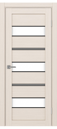 Турин_526АППmax.122 молдинг алюм.чёрн.40  Ясень перламутровый (стекло: LACбелый)