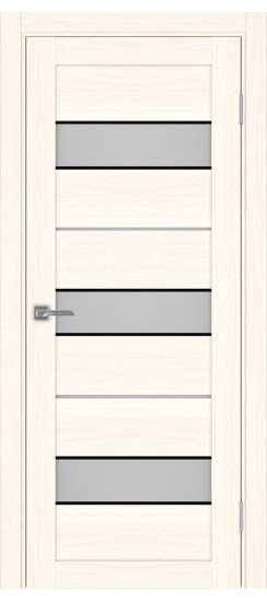 Турин_526АПС.122 молдинг алюм.чёрн.40  Ясень светлый (заполнение: Мателюкс)