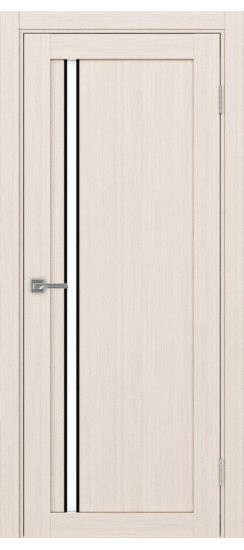 Турин_527АПС.121 молдинг алюм.чёрн.35  Ясень перламутровый (стекло: LACбелый)