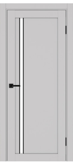 Турин_527АПС.121 молдинг алюм.чёрн.35  Пепельный (стекло: LACбелый)