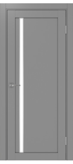 Турин_527АПС.121 молдинг алюм.хром.35  Серый (стекло: LACбелый)