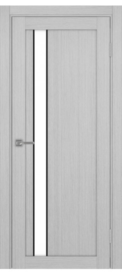 Турин_528AПП.121 молдинг алюм.чёрн.60  Дуб серый FL (стекло: LACбелый)