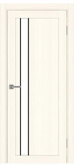 Турин_528AПП.121 молдинг алюм.чёрн.60  Ясень светлый (стекло: LACбелый)