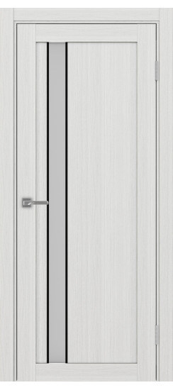 Турин_528AПС.121 молдинг алюм.чёрн.60  Ясень серебристый (заполнение: Мателюкс)