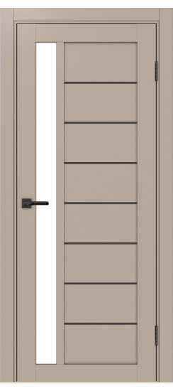 Турин_554АПП.21 молдинг алюм.чёрн.60  Мокко (стекло: LACбелый)
