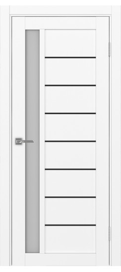 Турин_554АПП.21 молдинг алюм.чёрн.60  Белый снежный (заполнение: Мателюкс)