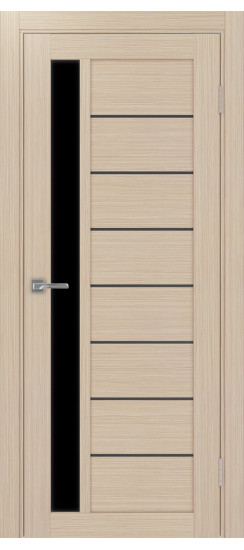 Турин_554АПП.21 молдинг алюм.чёрн.60  Дуб беленый FL (стекло: LACчерный)