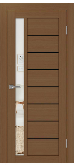 Турин_554АПП.21 молдинг алюм.чёрн.60  Орех NL (стекло: Зеркало)