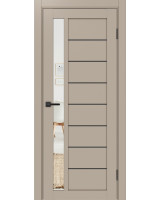 Турин_554АПП.21 молдинг алюм.чёрн. ЭКО-шпон Мокко