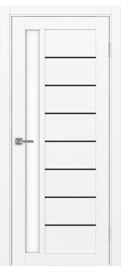 Турин_554АПП.21 молдинг алюм.чёрн.60  Белый снежный (стекло: LACбелый)