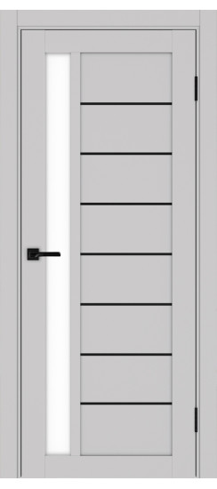 Турин_554АПП.21 молдинг алюм.чёрн.60  Пепельный (стекло: LACбелый)