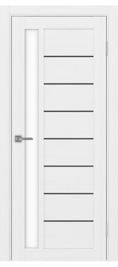 Турин_554АПП.21 молдинг алюм.чёрн.60  Белый лёд (стекло: LACбелый)