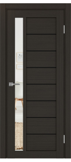 Турин_554АПП.21 молдинг алюм.чёрн.60  Венге FL (стекло: Зеркало)