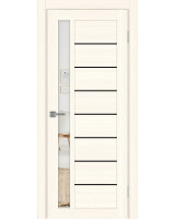 Турин_554АПП.21 молдинг алюм.чёрн. ЭКО-шпон Ясень светлый