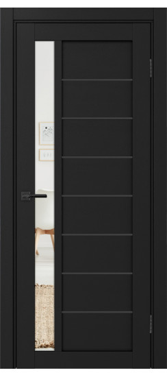 Турин_554АПП.21 молдинг алюм.чёрн.60  Антрацит (стекло: Зеркало)