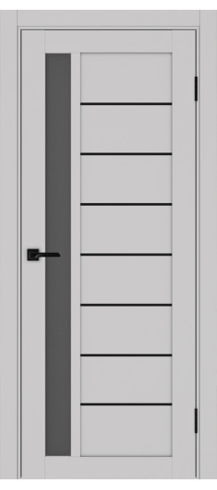 Турин_554АПП.21 молдинг алюм.чёрн.60  Пепельный (заполнение: Графит матовое)
