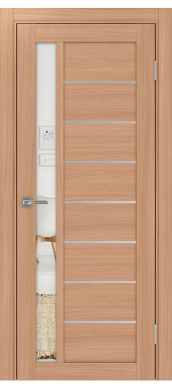 Турин_554АПП.21 молдинг алюм.хром.60  Ясень тёмный (стекло: Зеркало)