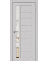 Турин_554АПП.21 молдинг алюм.хром ЭКО-шпон Пепельный