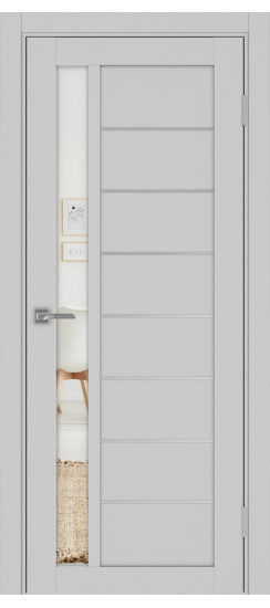 Турин_554АПП.21 молдинг алюм.хром.60  Пепельный (стекло: Зеркало)