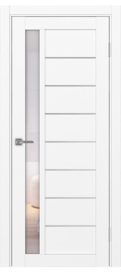 Турин_554АПП.21 молдинг алюм.хром.60  Белый снежный (заполнение: Прозрачное)