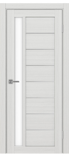 Турин_554АПП.21 молдинг алюм.хром.60  Ясень серебристый (стекло: LACбелый)