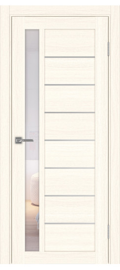 Турин_554АПП.21 молдинг алюм.хром.60  Ясень светлый (заполнение: Прозрачное)