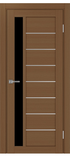 Турин_554АПП.21 молдинг алюм.хром.60  Орех NL (стекло: LACчерный)