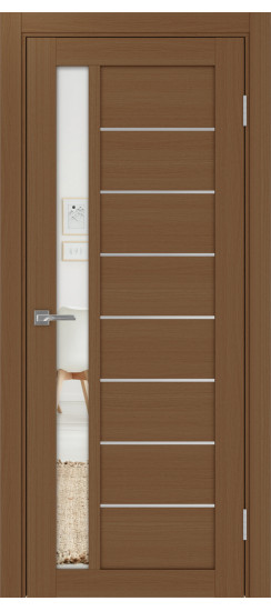 Турин_554АПП.21 молдинг алюм.хром.60  Орех NL (стекло: Зеркало)