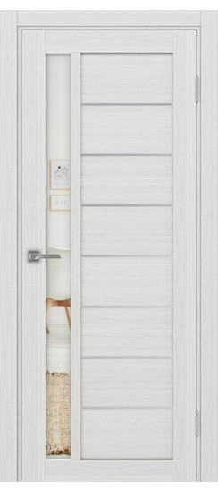 Турин_554АПП.21 молдинг алюм.хром.60  Ясень серебристый (стекло: Зеркало)