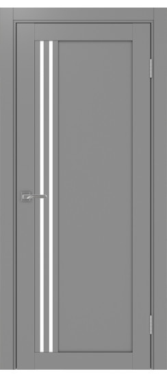 Турин_555.21.45  Серый (стекло: LACбелый)