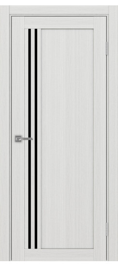 Турин_555.21.45  Ясень серебристый (стекло: LACчерный)