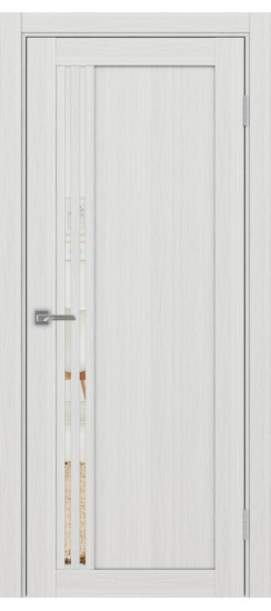 Турин_555.21.45  Ясень серебристый (стекло: Зеркало/Зеркало)