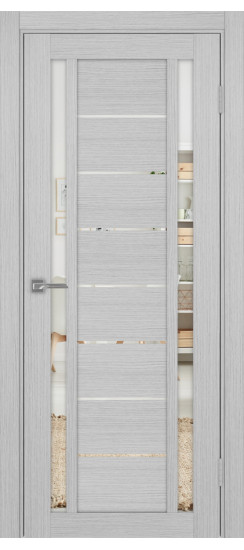 Турин_558.212.60  Дуб серый FL (стекло: Зеркало)