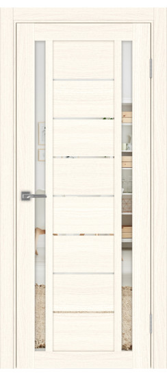 Турин_558.212.60  Ясень светлый (стекло: Зеркало)