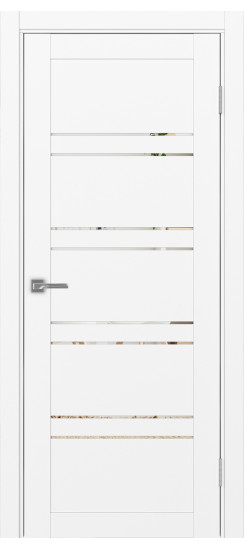 Турин_560.12.35  Белый снежный (стекло: Зеркало)