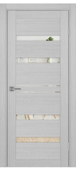 Турин_561.12.30  Дуб серый FL (стекло: Зеркало)