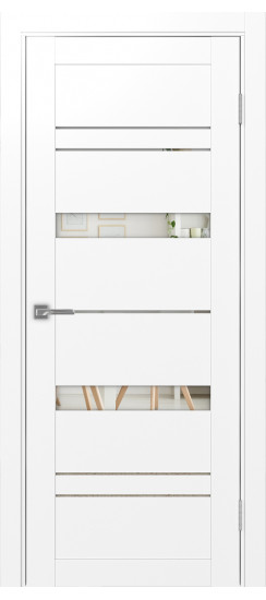 Турин_562.12.30  Белый снежный (стекло: Зеркало)