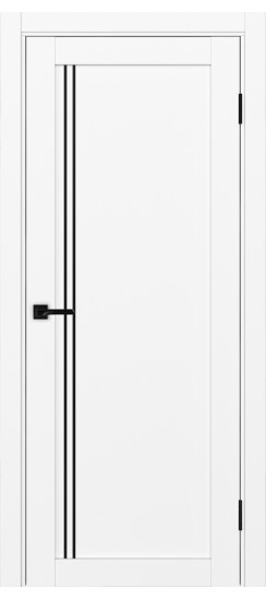 Турин_566АПП.111 молдинг алюм.чёрн.35  Белый снежный