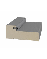 Стойка порога с уплотнителем 65*26*2070мм.  Серый