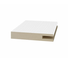 Добор телескоп. 1 паз 60*10*2070мм.  Белый лёд