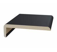 Перекладина наличника плоский телескоп. 75*6*2050мм.  Антрацит