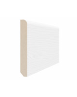 Плинтус 75*10*2070мм.  Белый лёд