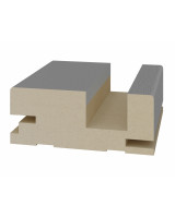 Перекладина для "дверь-книжка" 80*32*2070мм.  Серый