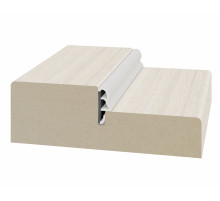 Стойка порога с уплотнителем 80*26*2070мм.  Ясень светлый