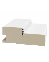 Стойка коробки с уплотнителем 80*30*2070мм.  Белый снежный