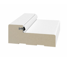 Стойка порога с уплотнителем 65*26*2070мм.  Белый снежный