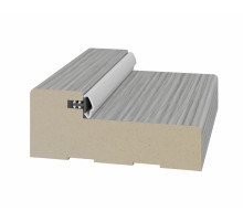 Стойка порога с уплотнителем 65*26*2070мм.  Дуб серый FL